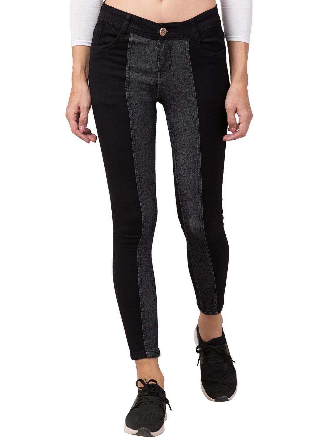 women's color block slim fit jeans - 20537529 -  Zoom Image - 0