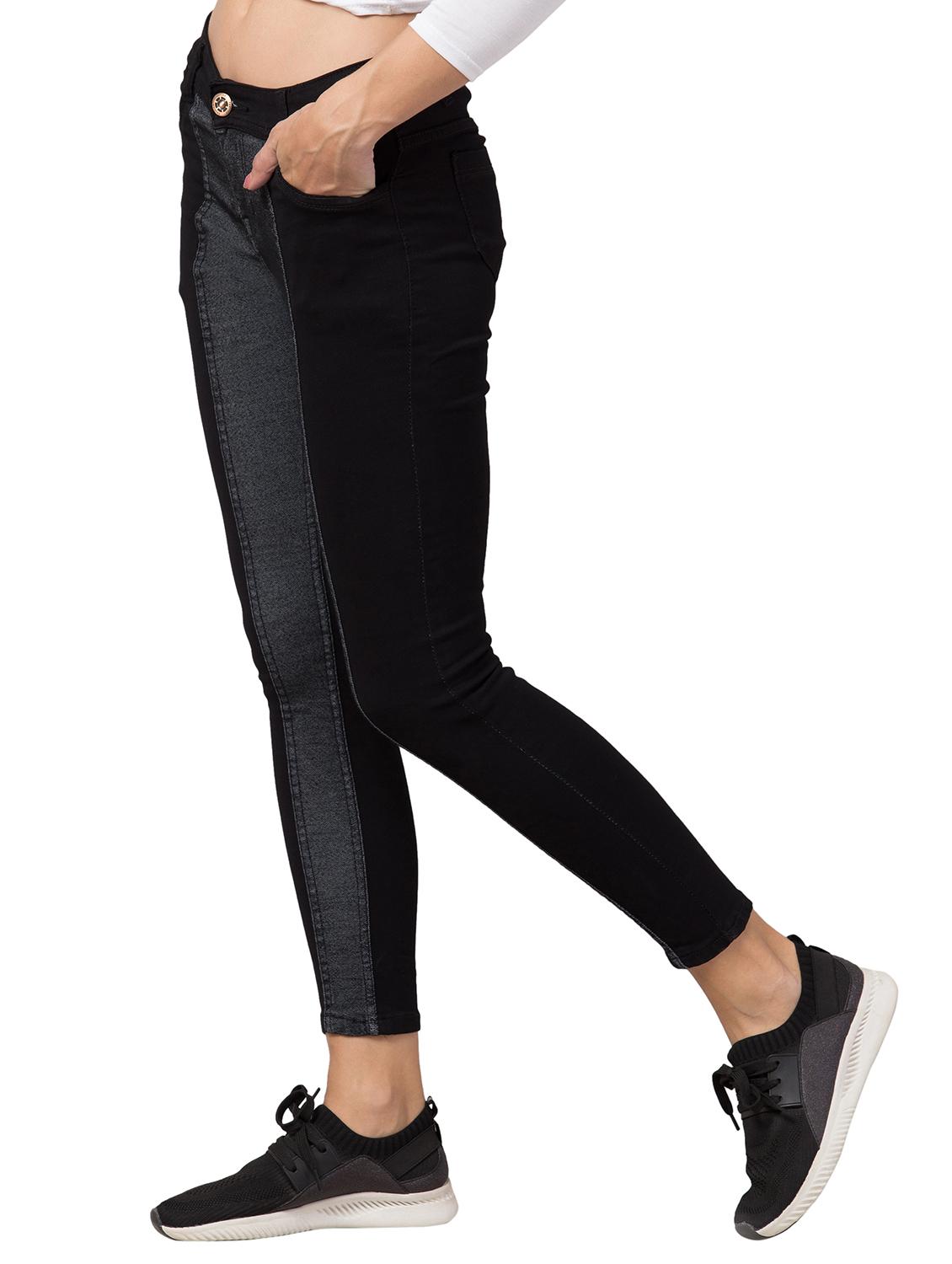 women's color block slim fit jeans - 20537529 -  Standard Image - 1