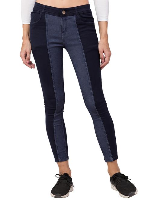 women's color block slim fit jeans - 20537532 - Standard Image - 0