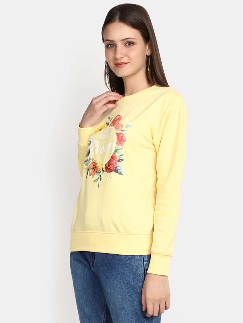 women long sleeved front printed sweatshirt - 20537556 -  Standard Image - 1