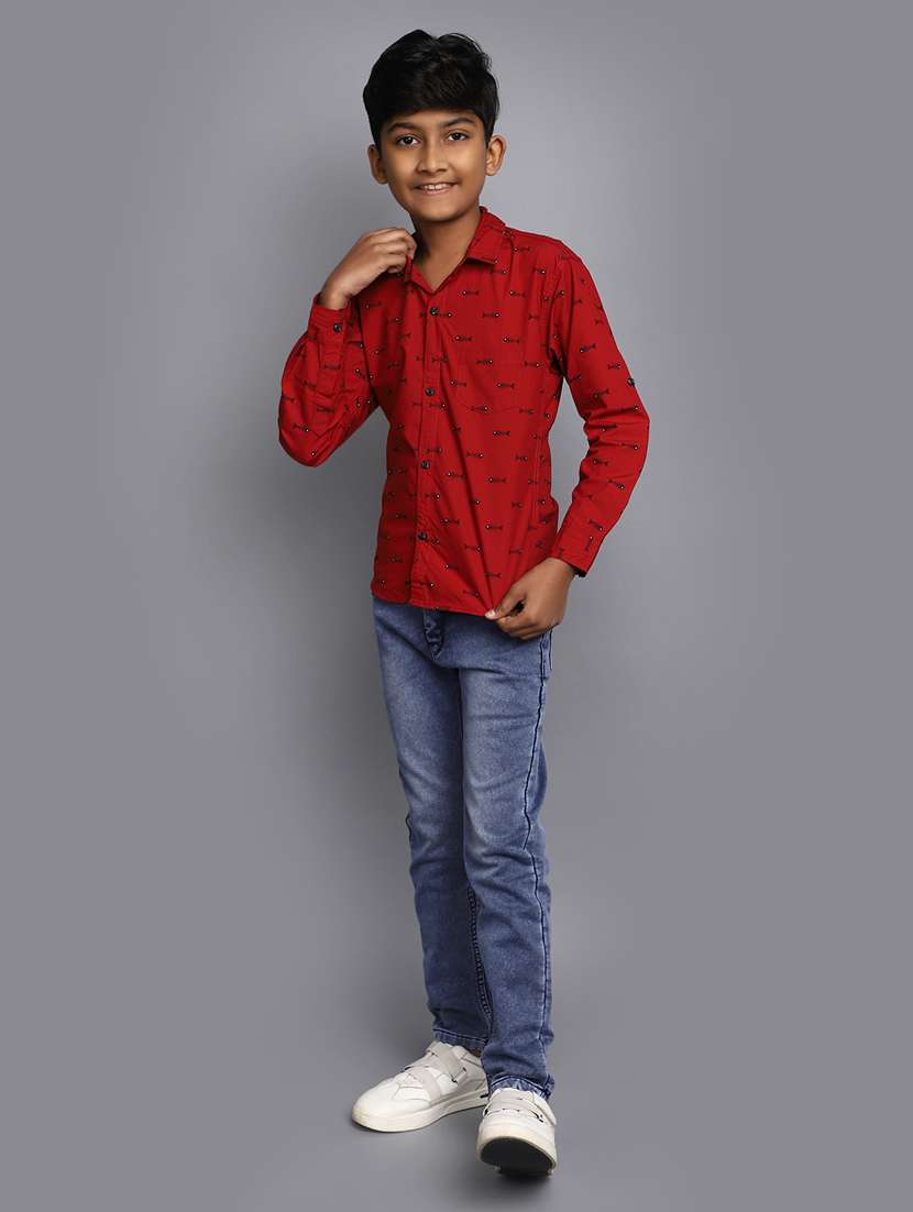 boys cotton long sleeve shirt - 20537602 -  Standard Image - 4