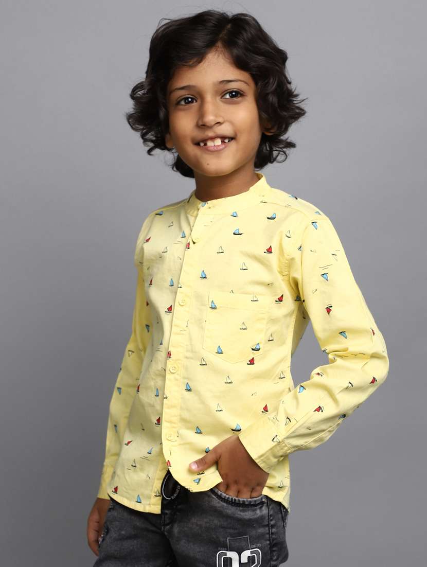 boys cotton long sleeve shirt - 20537604 -  Standard Image - 1