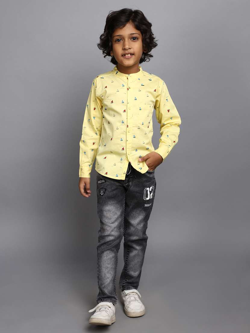 boys cotton long sleeve shirt - 20537604 -  Standard Image - 4