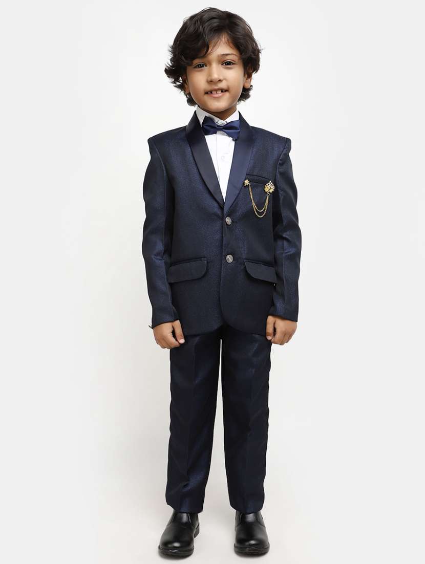 boys solid 2-piece suit set - 20537668 -  Standard Image - 1