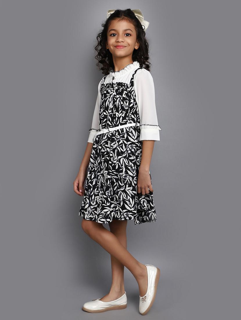 kids black acrylic frock - 20537678 - Standard Image - 1