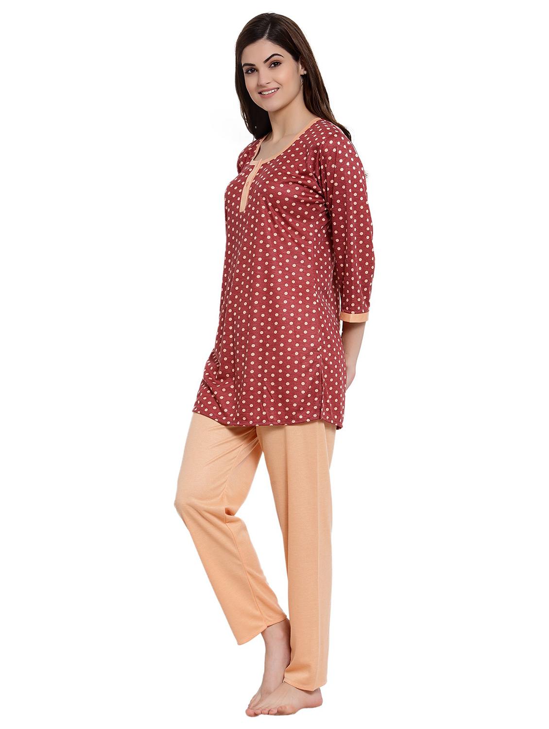 red hosiery nightwear set - 20538032 - Standard Image - 1