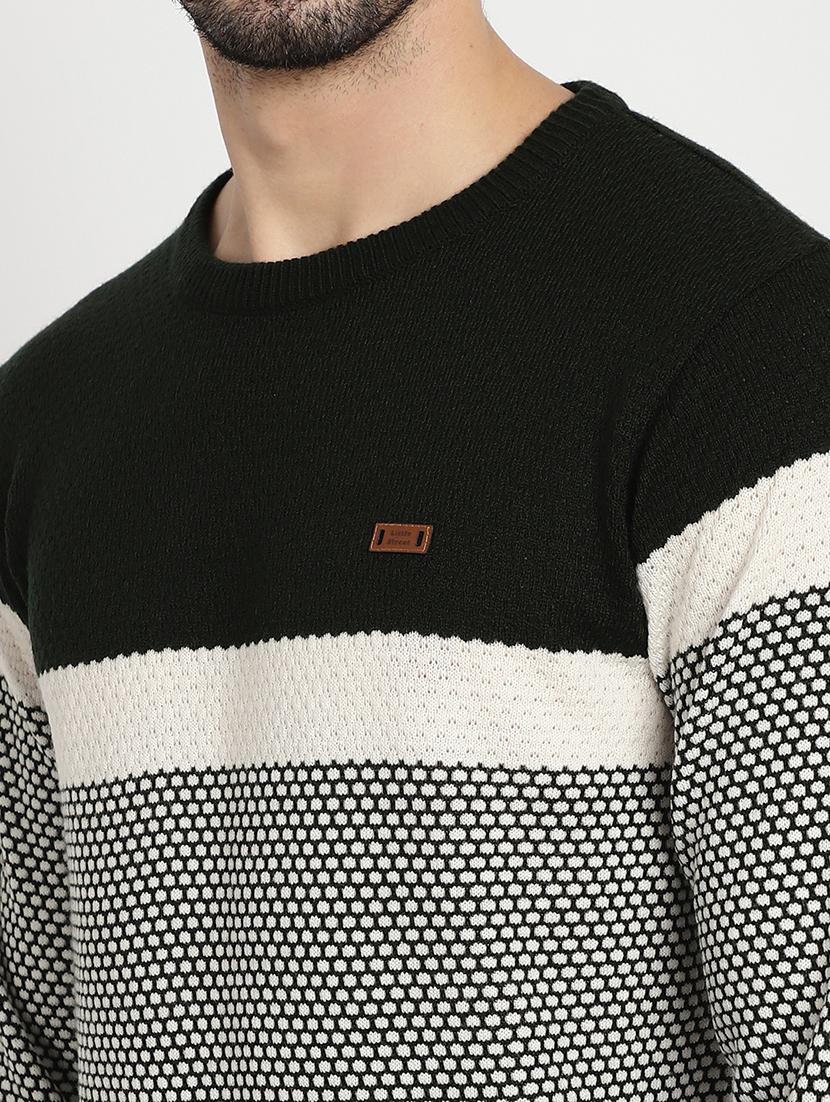 men black & white acrylic pullover - 20538364 - Standard Image - 4