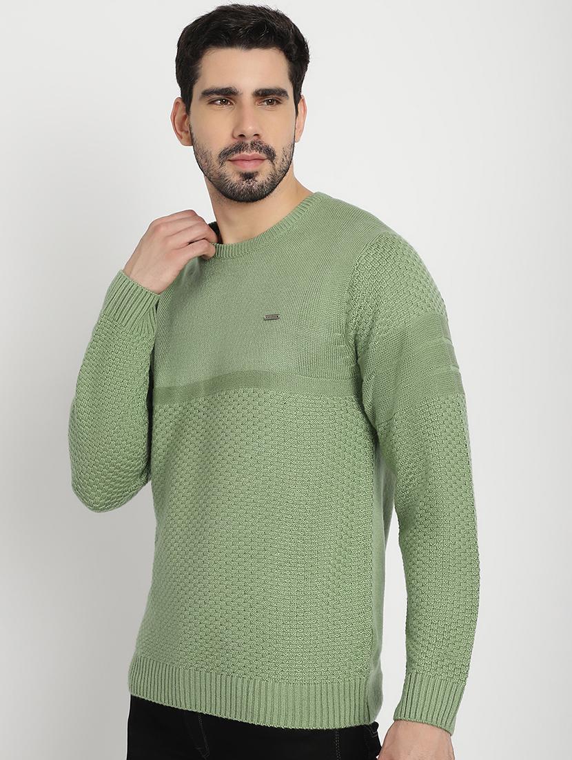 men self designed crew neck pullover - 20538372 - Standard Image - 1