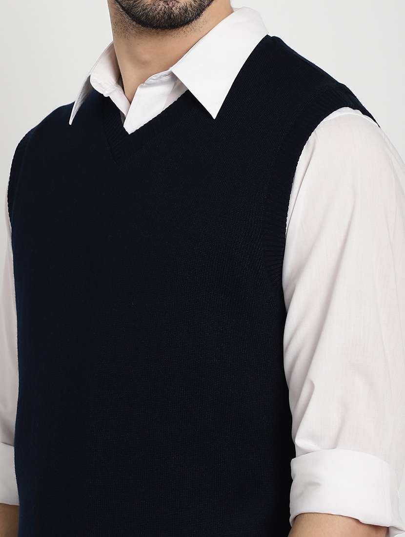 men multi colored acrylic reversible pullover - 20538379 -  Standard Image - 4