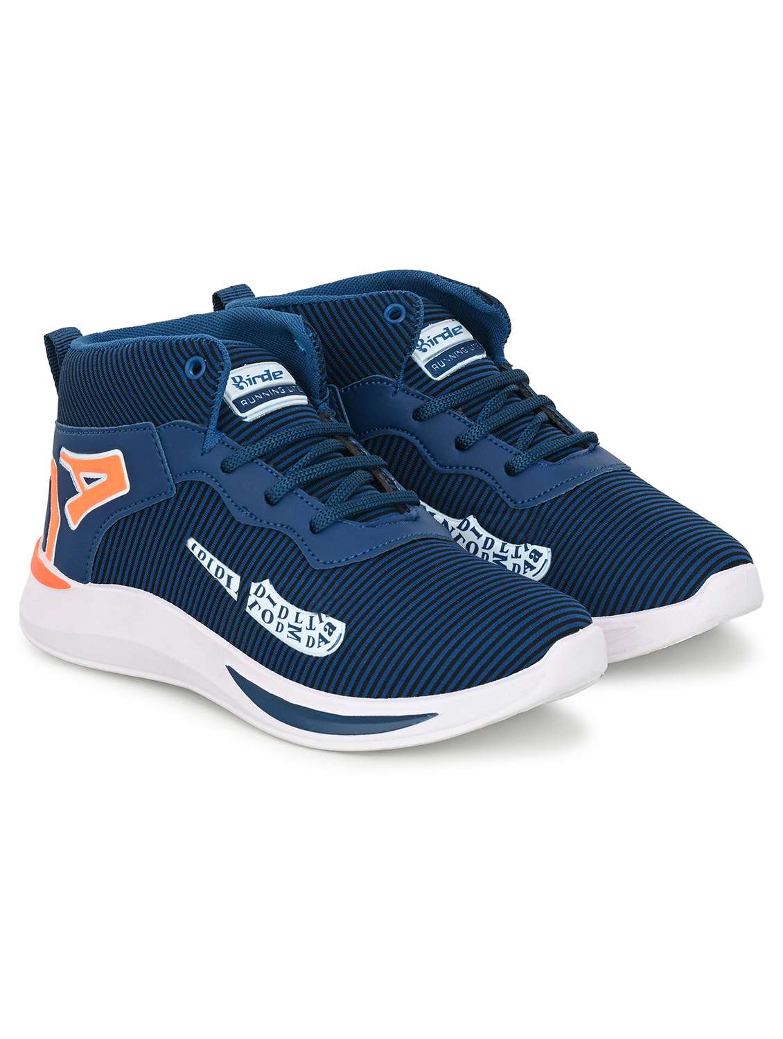 boys blue striped mesh sneaker - 20538590 -  Standard Image - 1