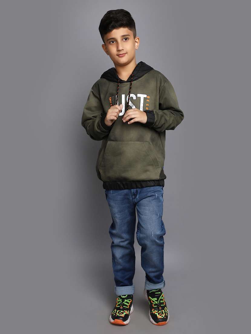 boys long sleeved chest printed sweatshirt - 20538840 -  Standard Image - 4