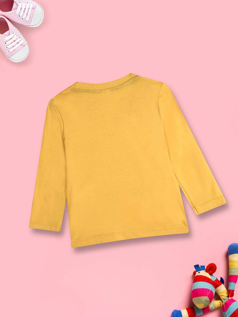 yellow cotton blend t-shirt - 20538892 -  Standard Image - 1