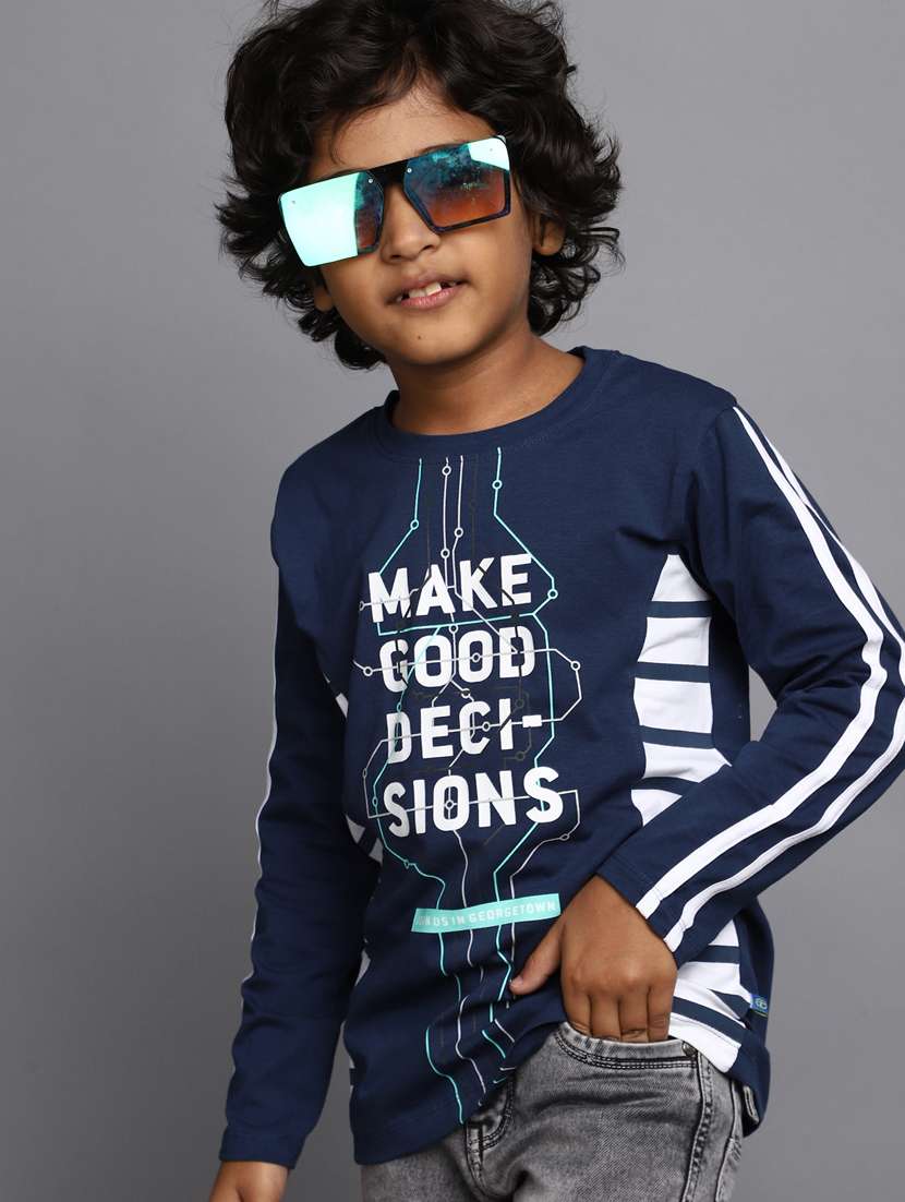 navy blue cotton blend t-shirt - 20538923 -  Standard Image - 1