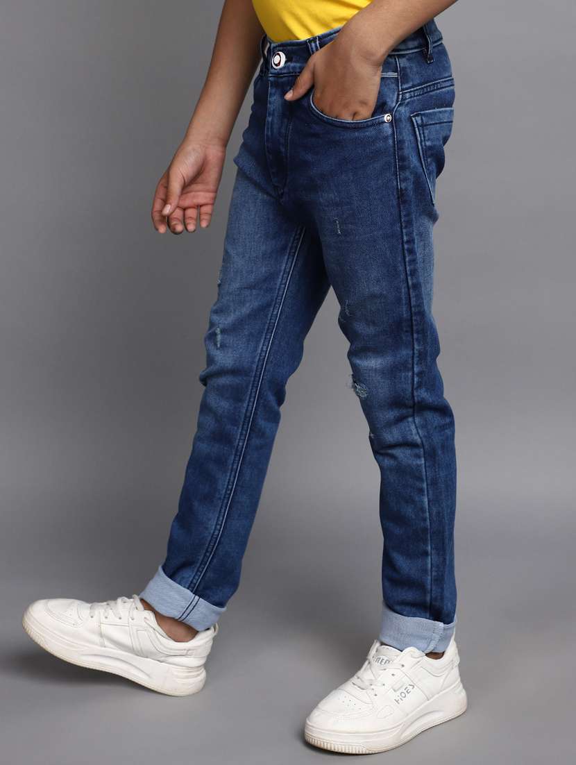 boy's distress slim fit jeans - 20539029 -  Standard Image - 1