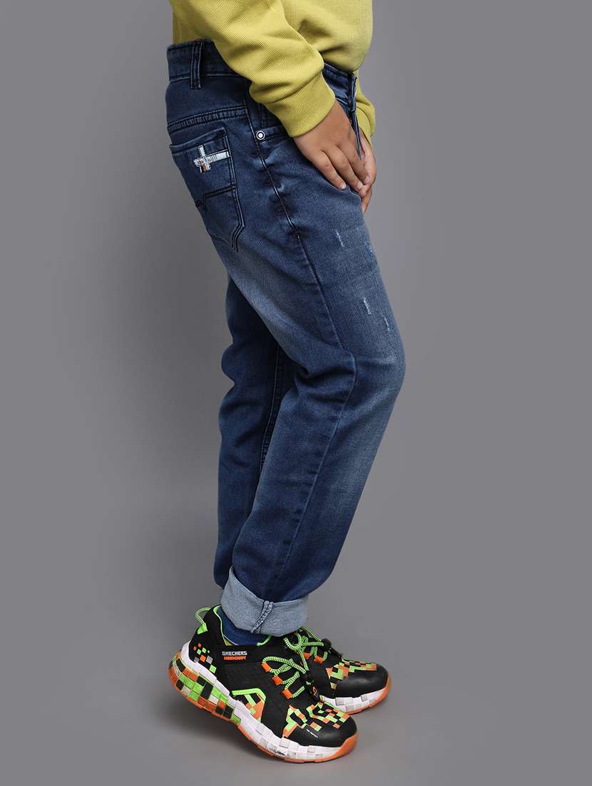 boy's distress slim fit jeans - 20539033 -  Standard Image - 1