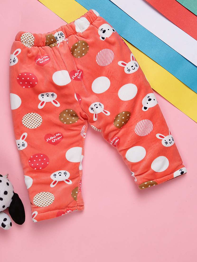 girls orange acrylic casual trouser - 20539248 -  Standard Image - 1