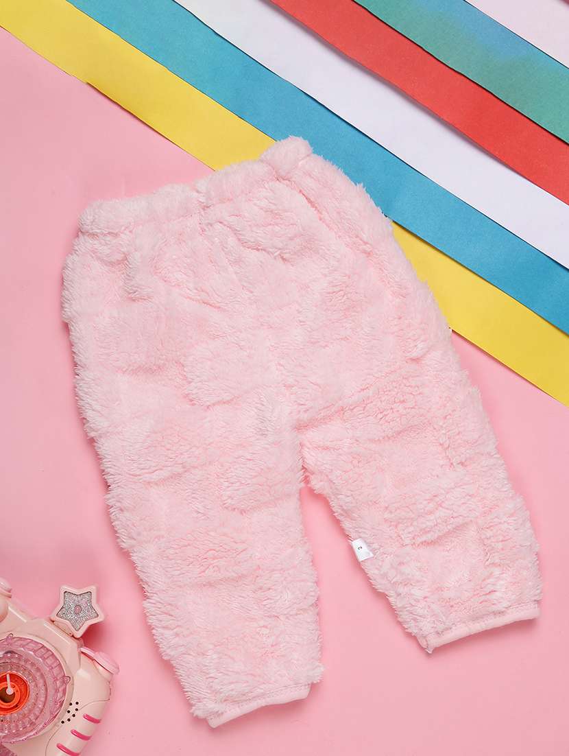 girls pink acrylic casual trouser - 20539251 - Standard Image - 1