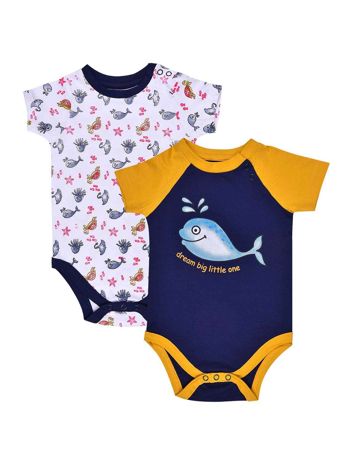 pack of 2  multi color onesies & rompers