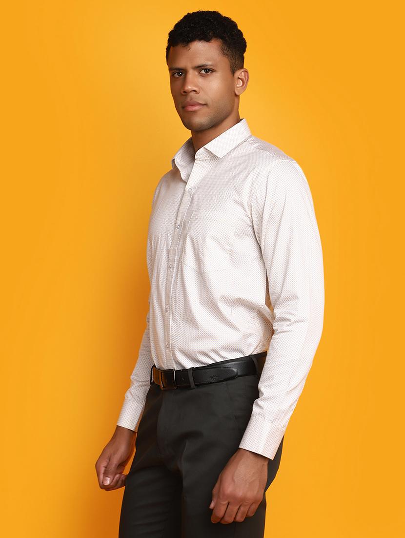 men printed cotton formal shirt - 20539542 -  Standard Image - 1