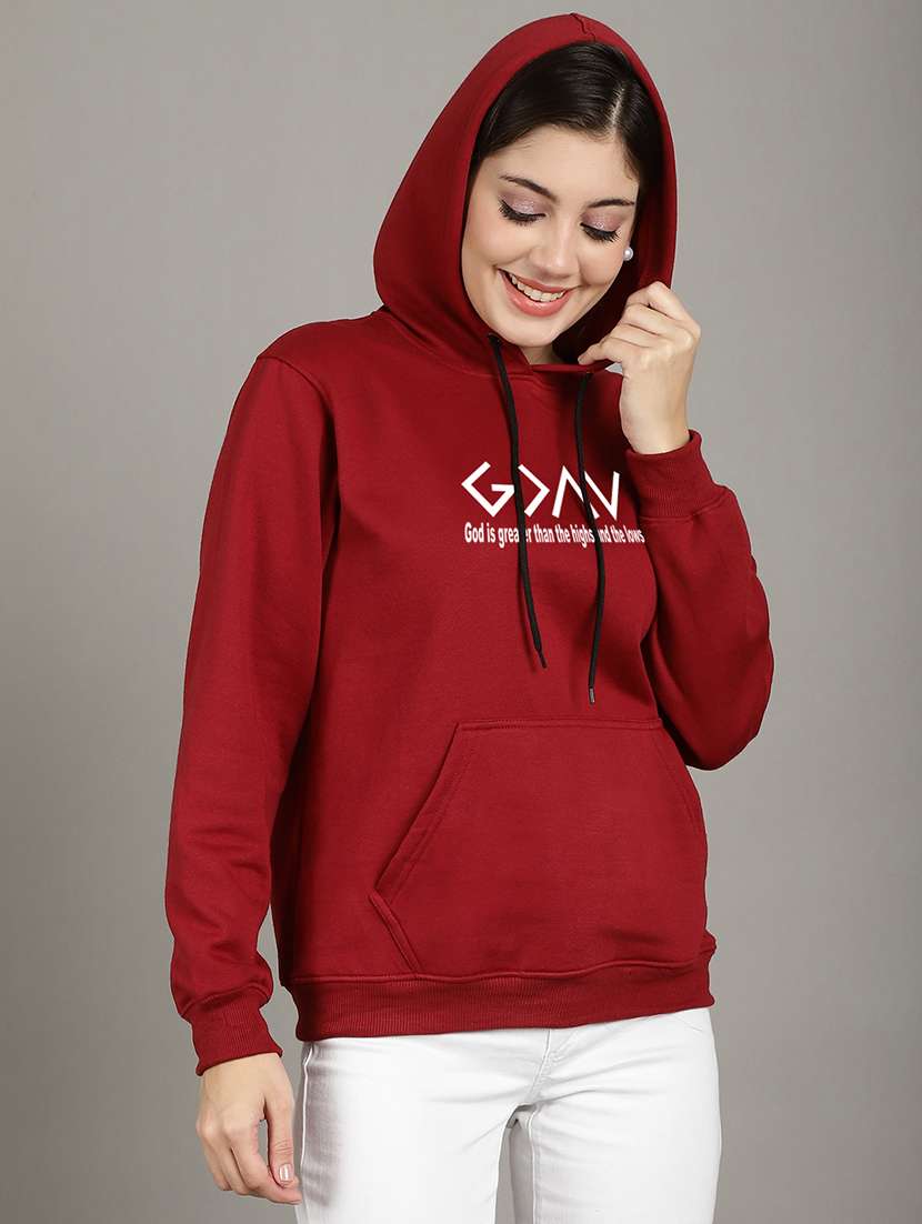 women long sleeved chest printed sweatshirt - 20539596 -  Standard Image - 1