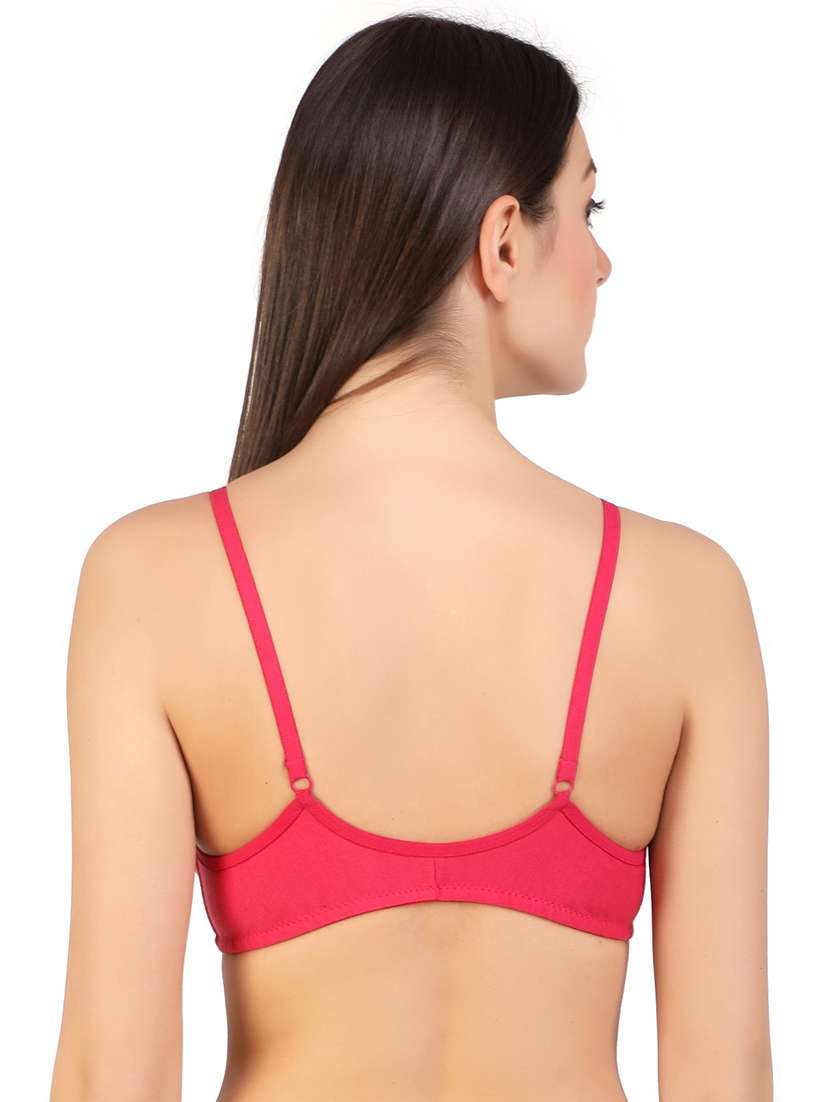 women solid plunge bra - 20540039 -  Standard Image - 1