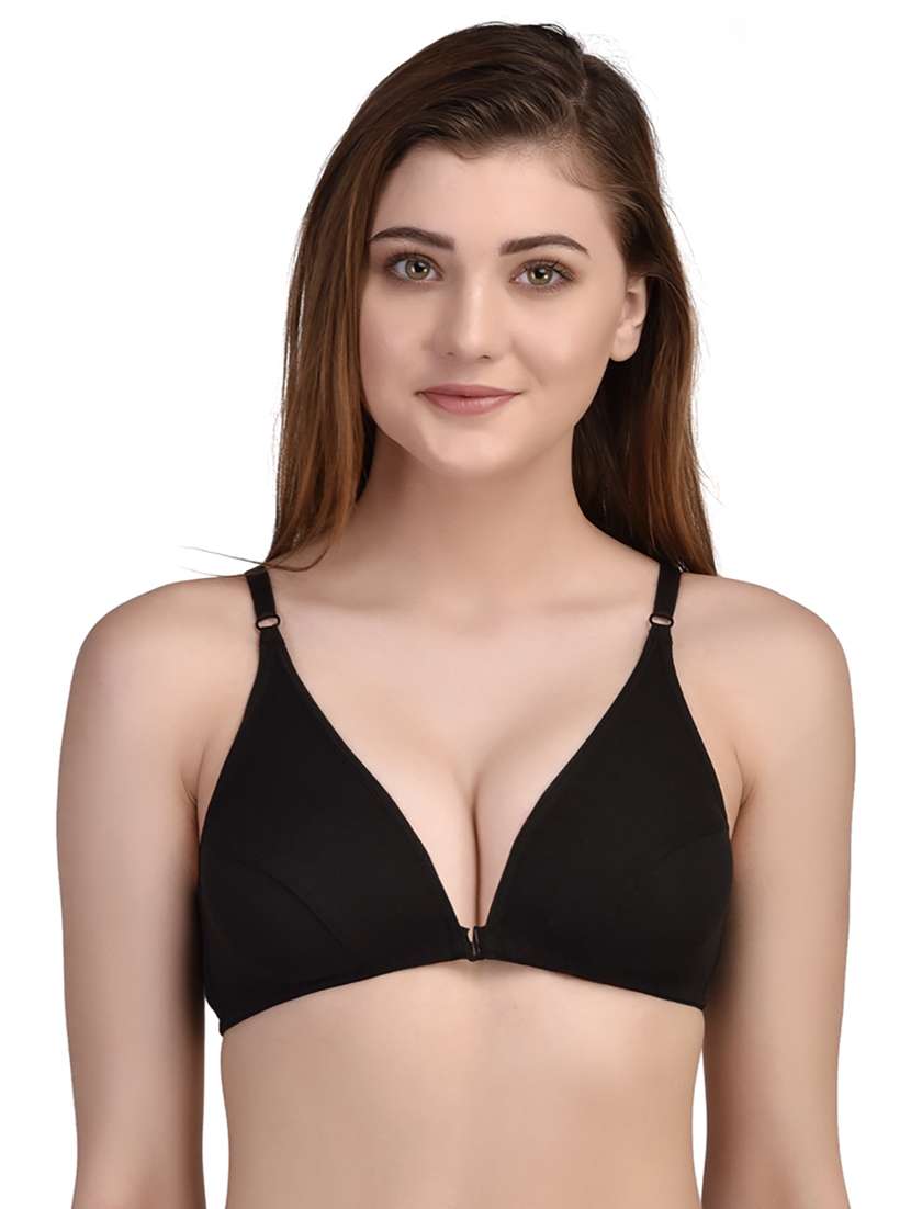 pack of 2 solid front open bra - 20540396 -  Standard Image - 1