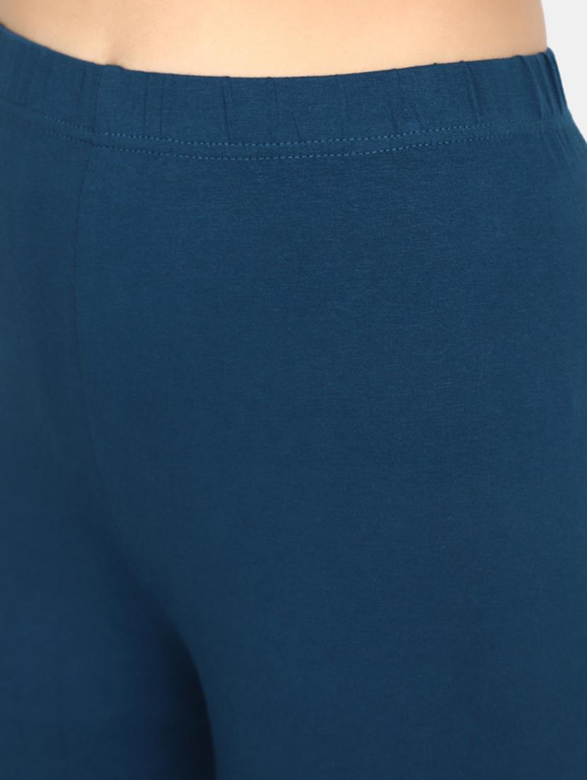 teal cotton churidar leggings - 20541060 - Standard Image - 4