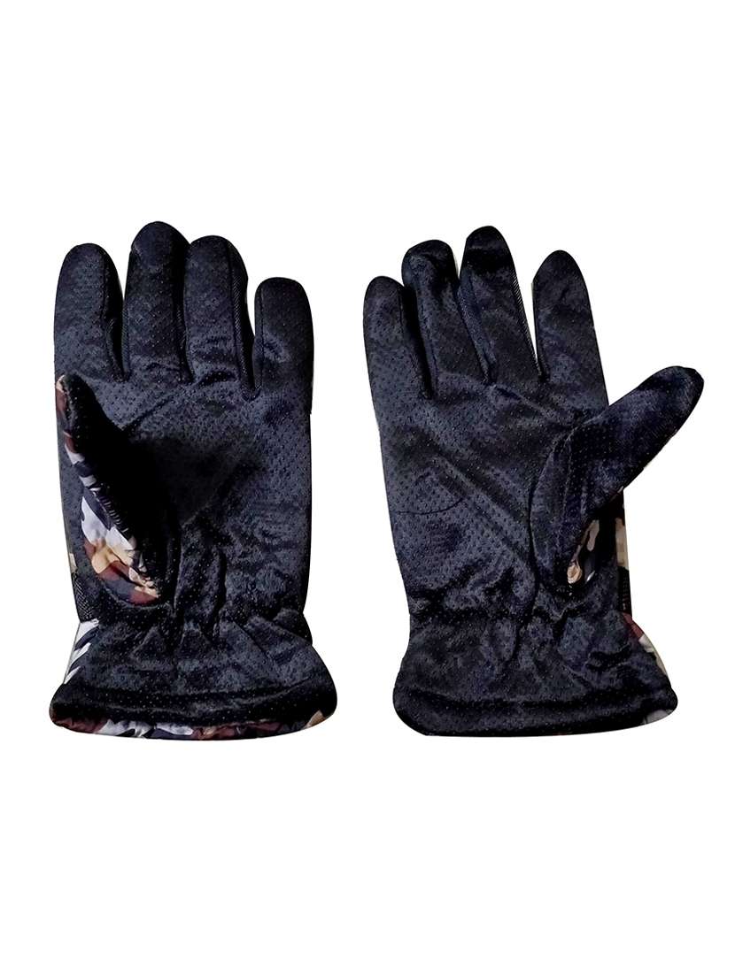 men camouflage faux leather gloves - 20541214 -  Standard Image - 1