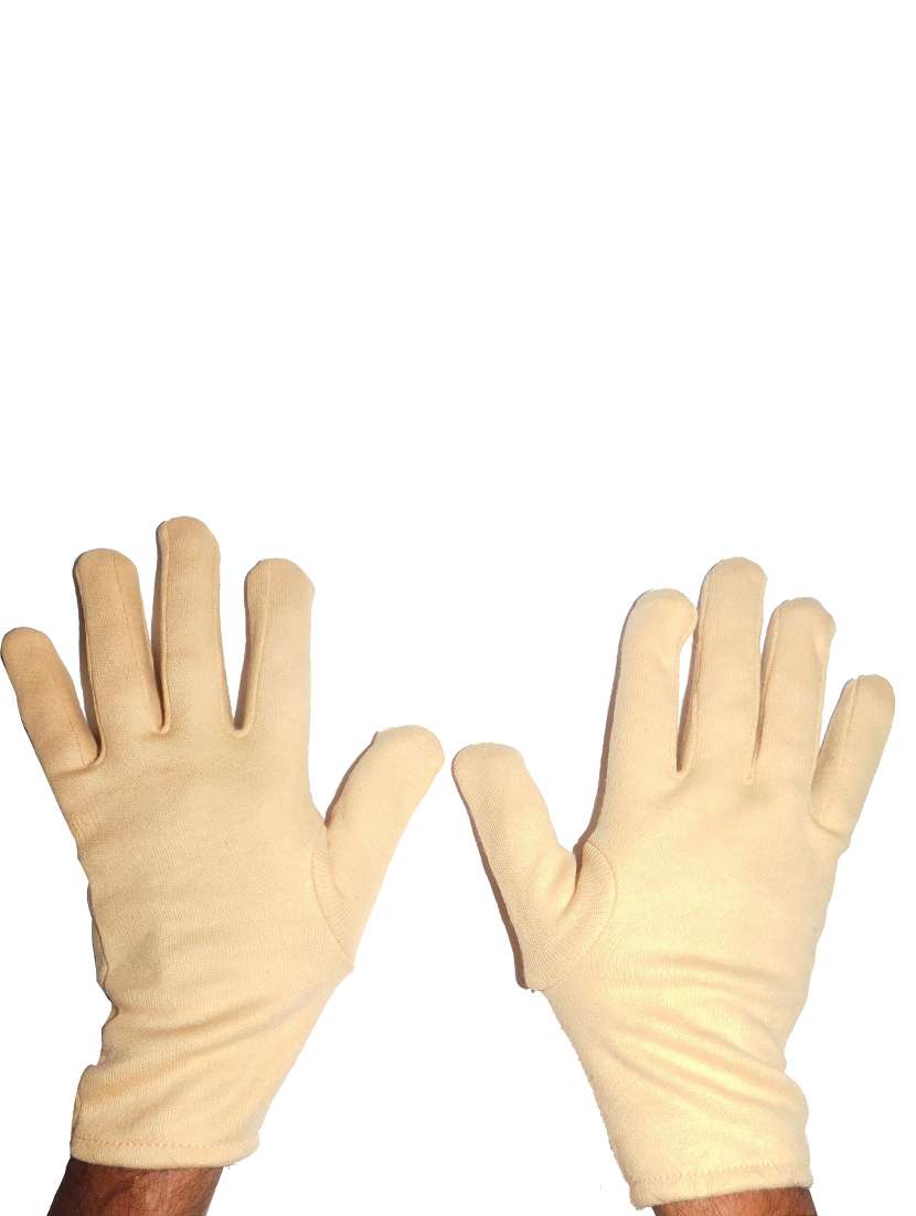 men beige cotton gloves - 20541262 -  Standard Image - 1