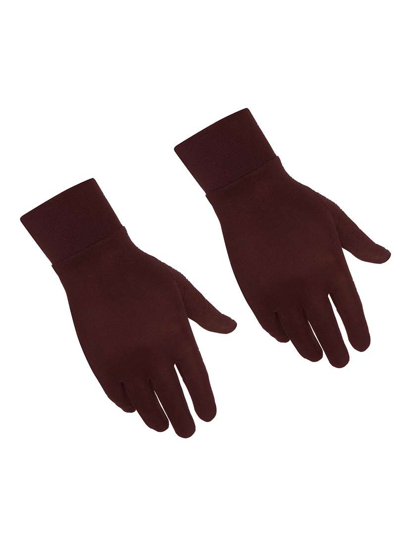 women solid cotton gloves - 20541344 -  Standard Image - 1