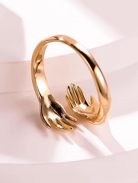 gold stainless steel finger  ring - 20541651 -  Standard Image - 1