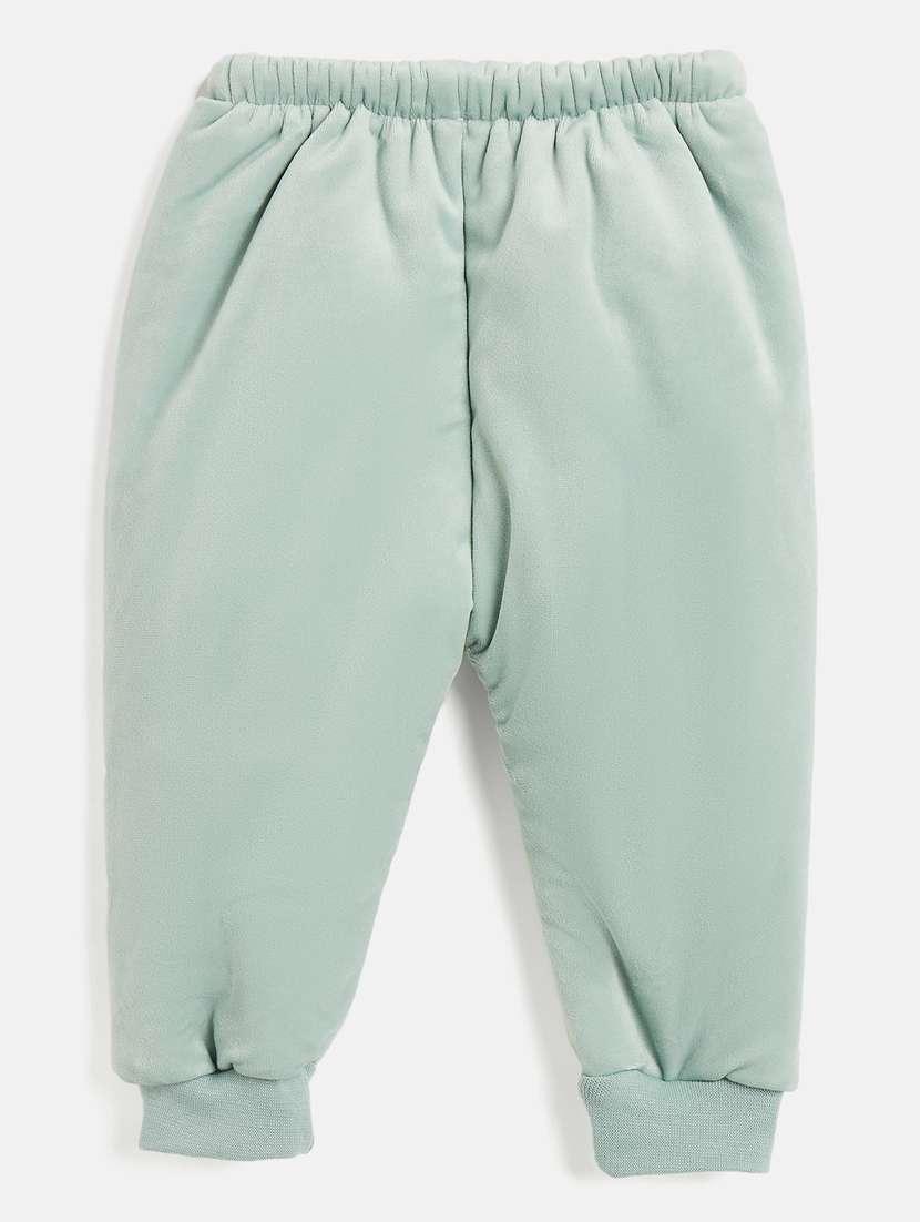 kids green front open sweatshirt & pant - 20541734 -  Standard Image - 4