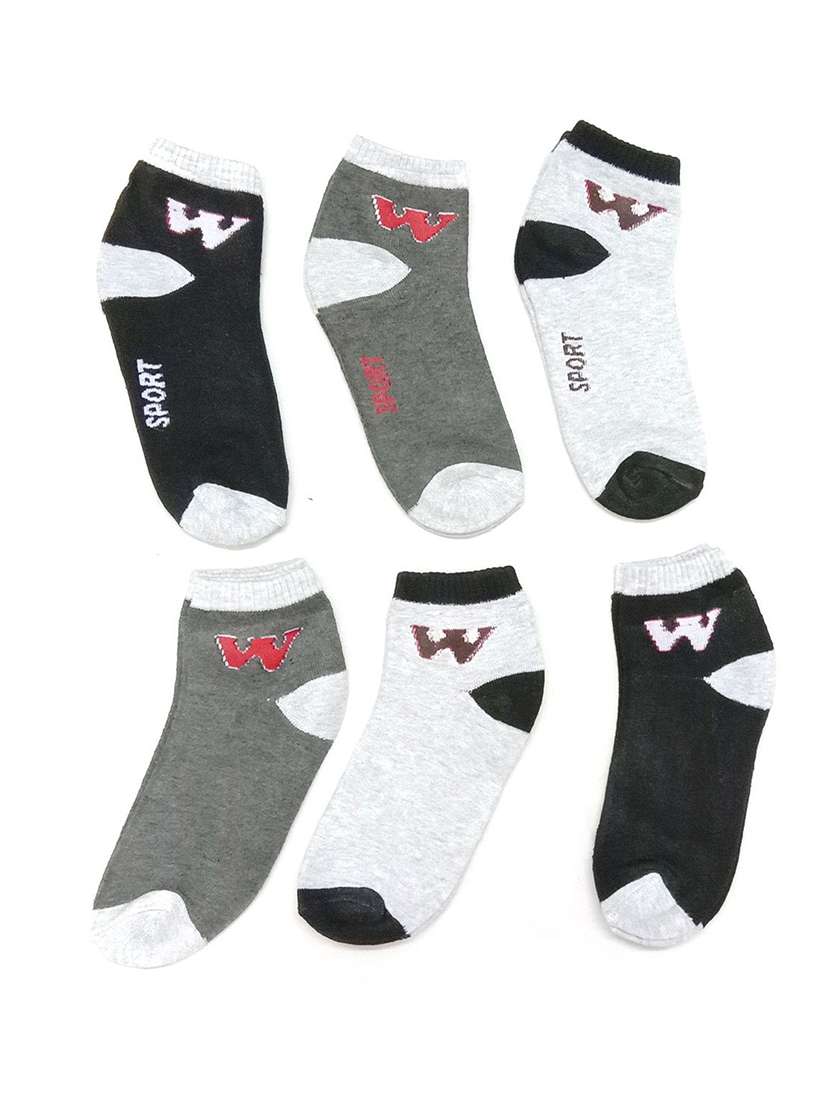 boys pack of 6 cotton socks - 20541751 -  Standard Image - 1
