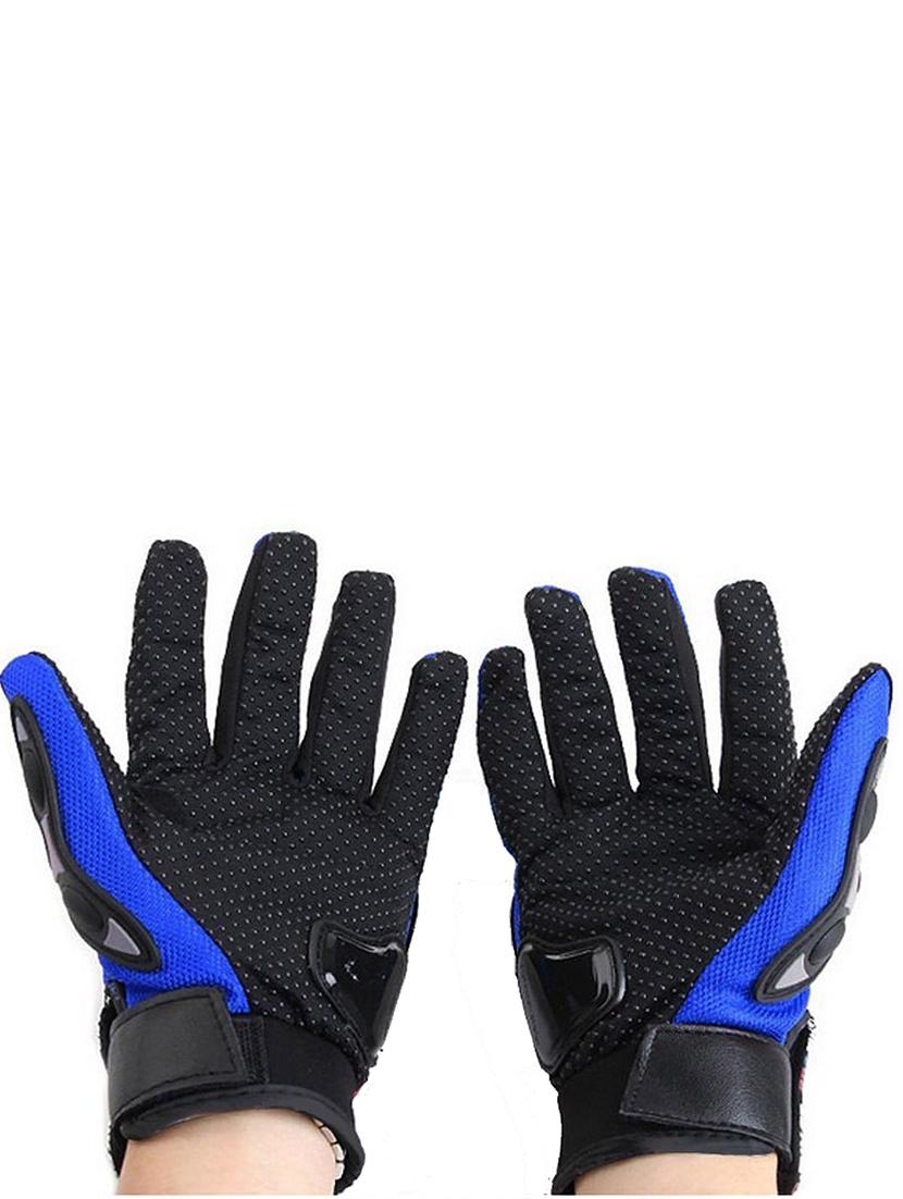 men black & blue polyester gloves - 20541761 - Standard Image - 1