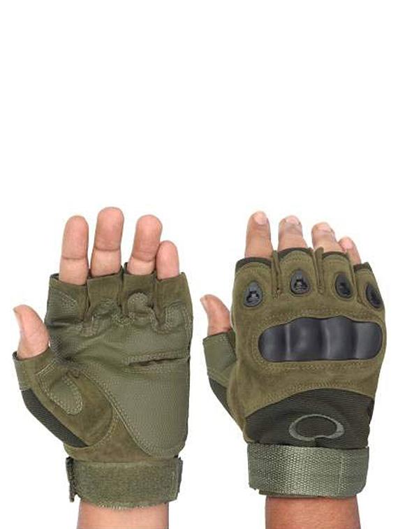 men olive nylon gloves - 20541764 - Standard Image - 1
