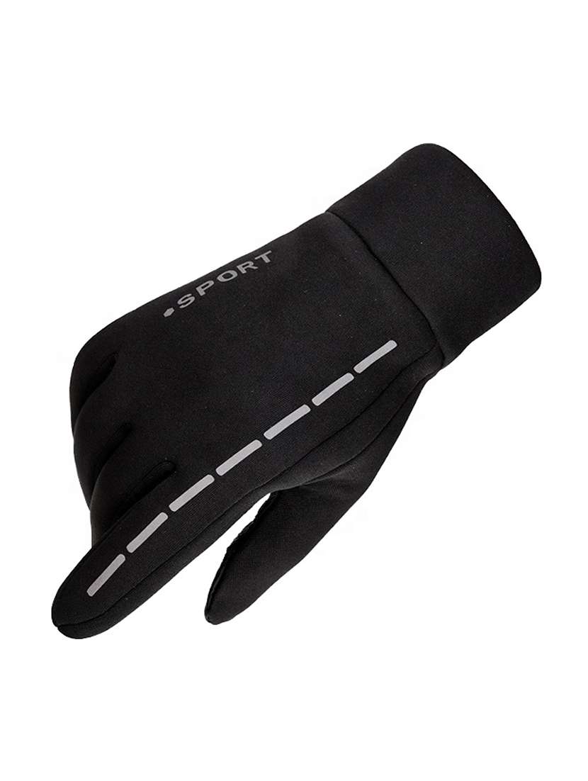 men black & white polyester gloves - 20541769 -  Standard Image - 1