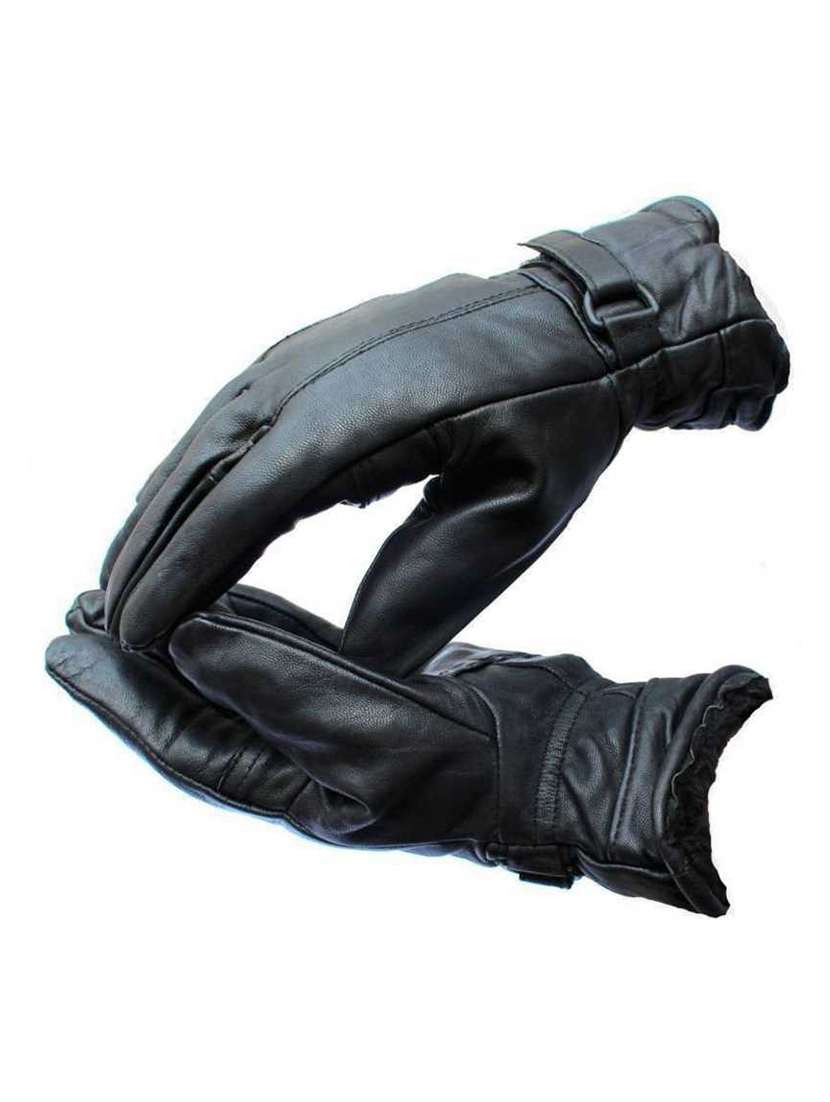 men black leatherette gloves - 20541780 -  Standard Image - 1