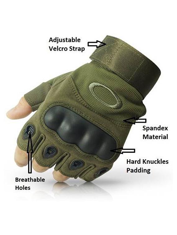men olive nylon gloves - 20541787 -  Standard Image - 1