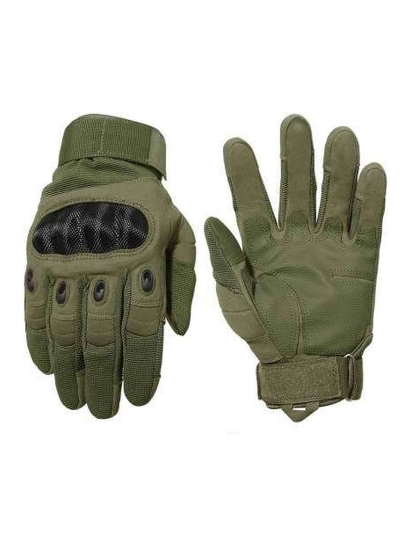 men olive polyester gloves - 20541799 -  Standard Image - 1