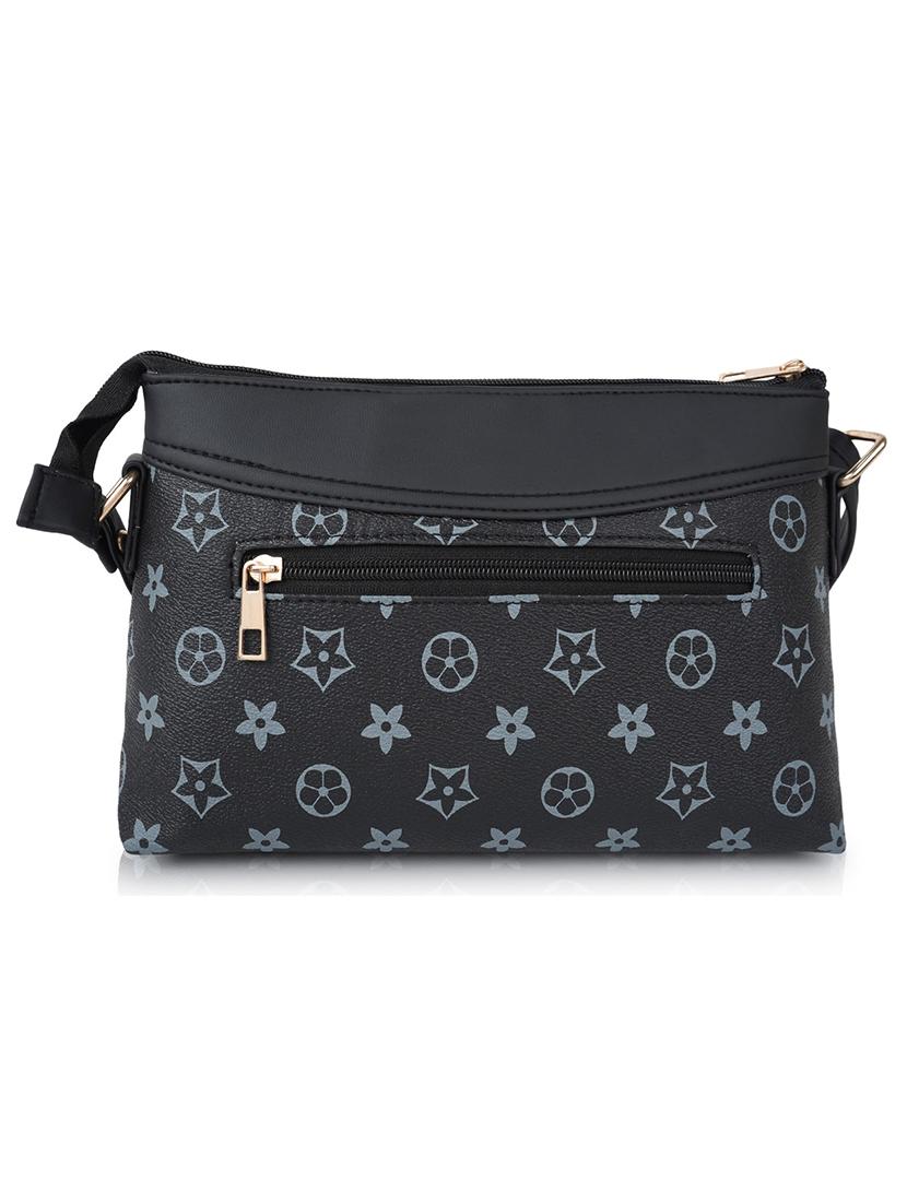 women black leatherette sling bag - 20546290 -  Standard Image - 1