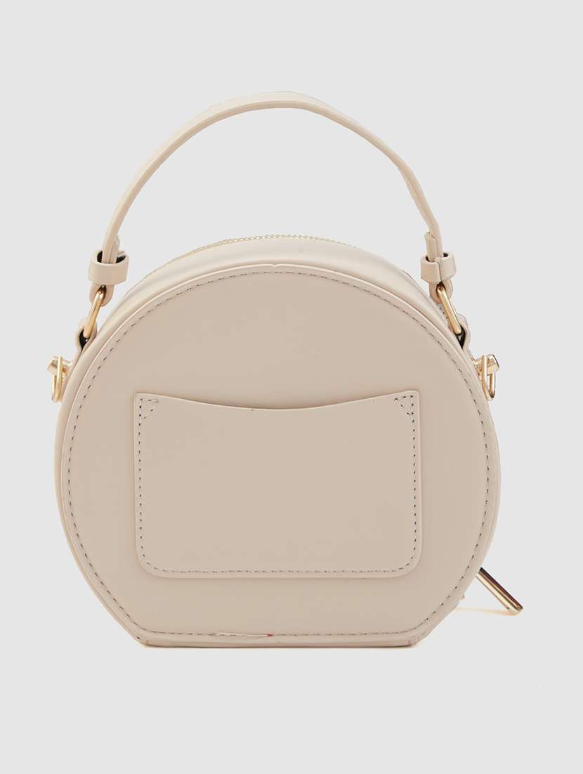 nude leatherette (pu) sling bag - 20546354 -  Standard Image - 1