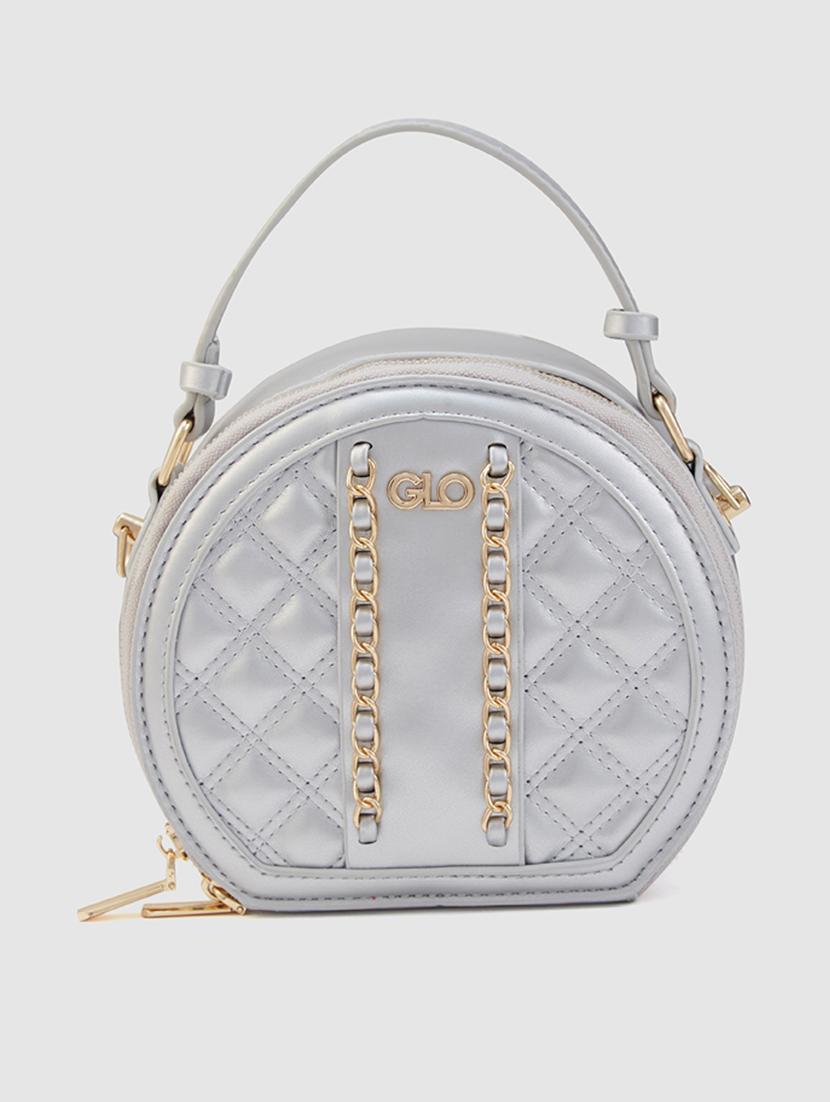 silver leatherette (pu) sling bag - 20546355 - Zoom Image - 0