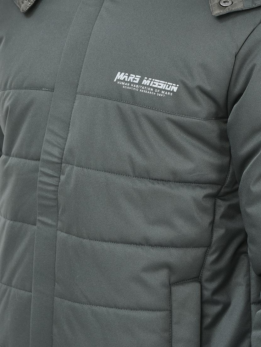 men back typographic print puffer jacket - 20546951 - Standard Image - 4
