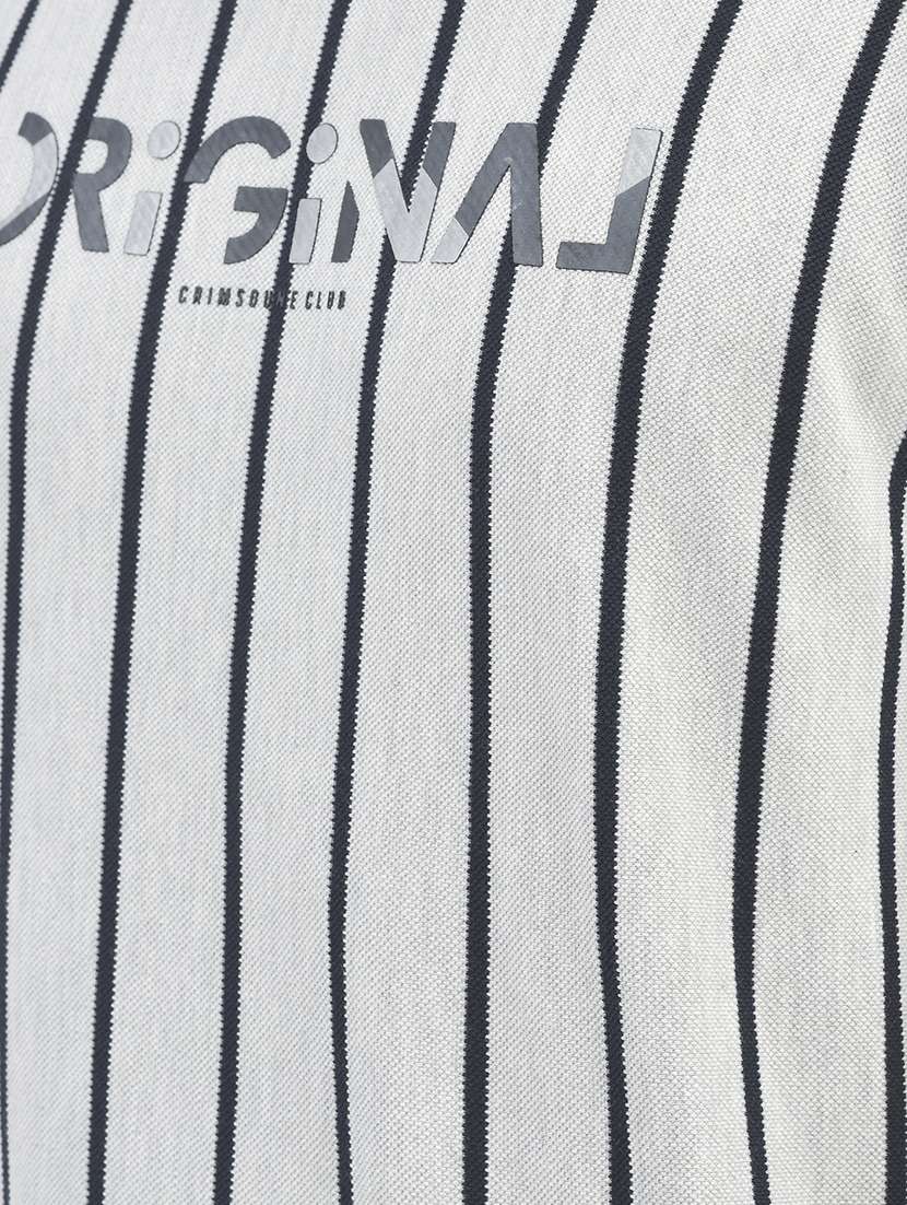 men striped grey cotton blend regular sweatshirt - 20546983 -  Standard Image - 4