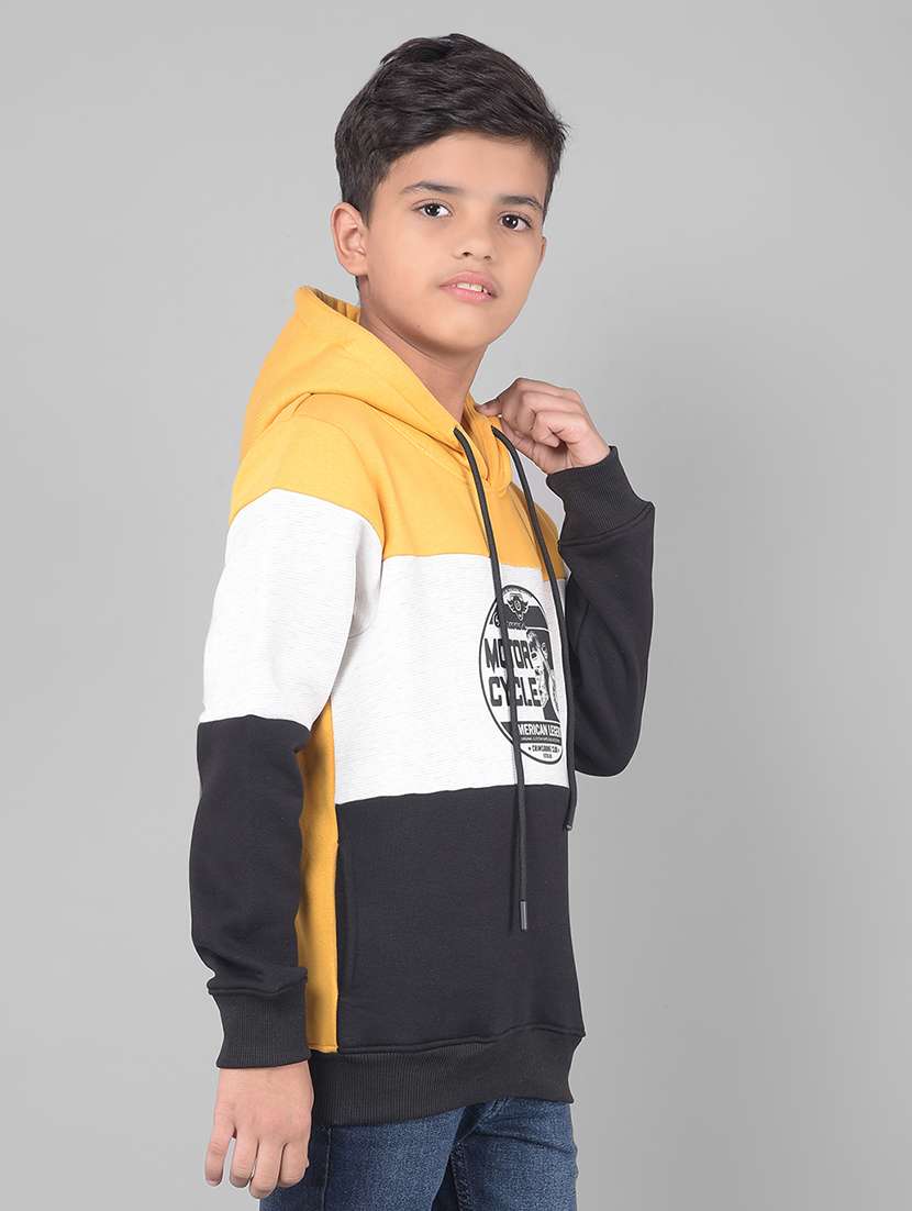 boys color block graphic printed hooded sweatshirt - 20547086 -  Standard Image - 1