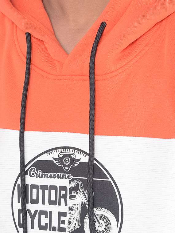 boys color block graphic printed hooded sweatshirt - 20547087 -  Standard Image - 4