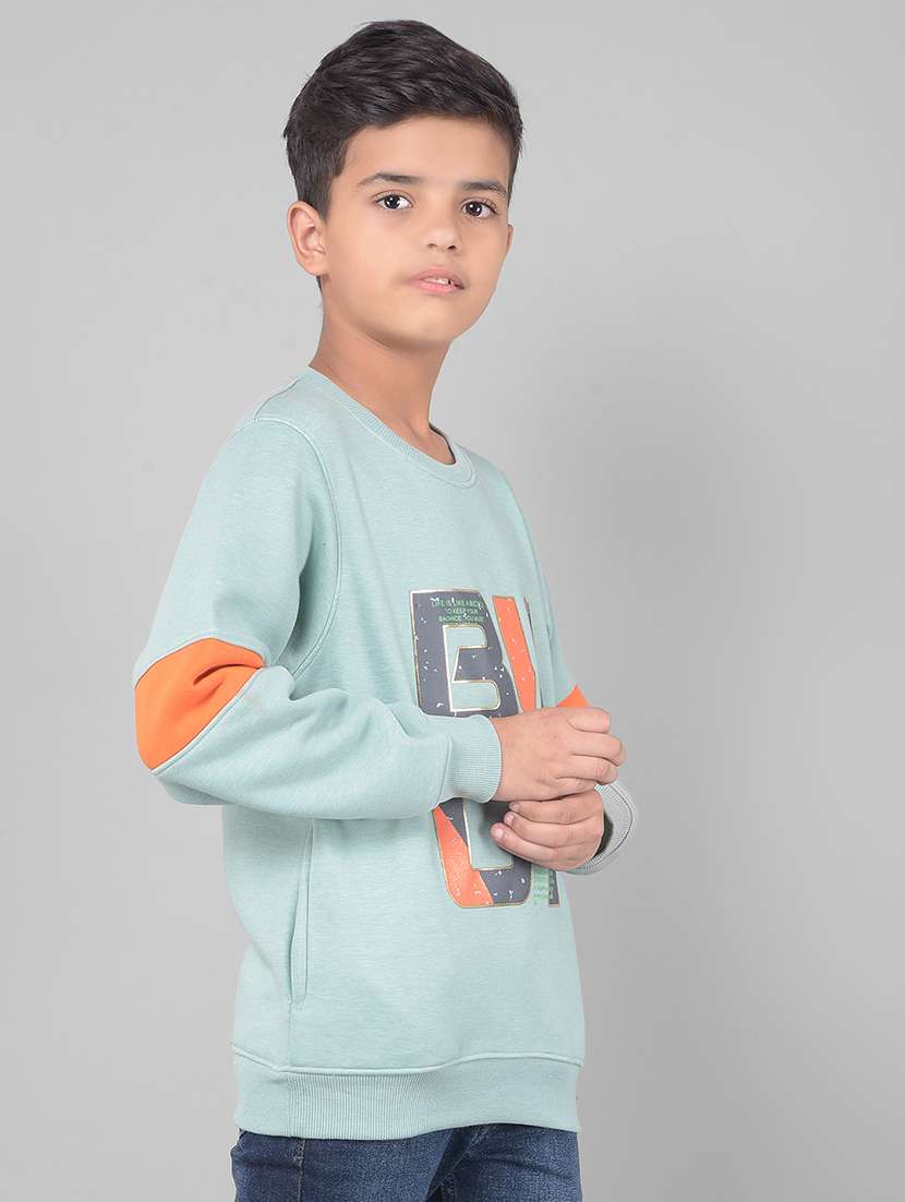 boys round neck typographic regular sweatshirt - 20547089 -  Standard Image - 1