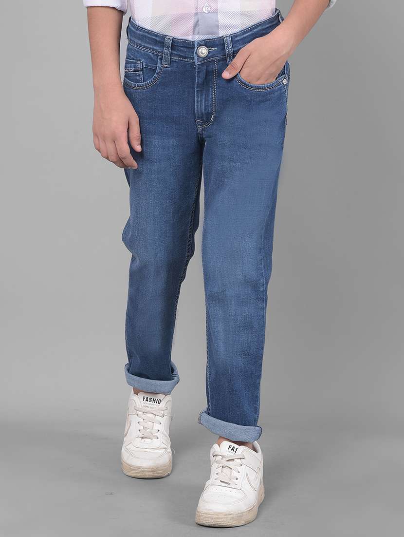 boy's plain slim fit jeans