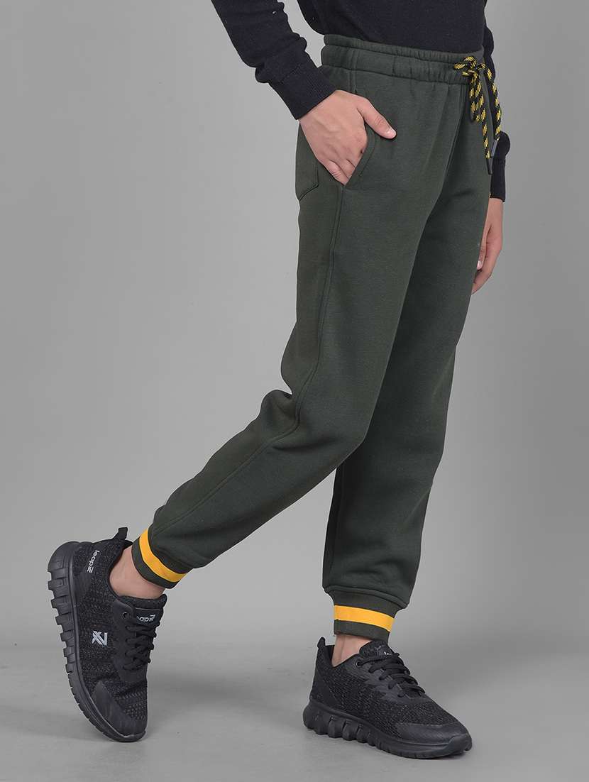 boys green solid jogger - 20547220 -  Standard Image - 1
