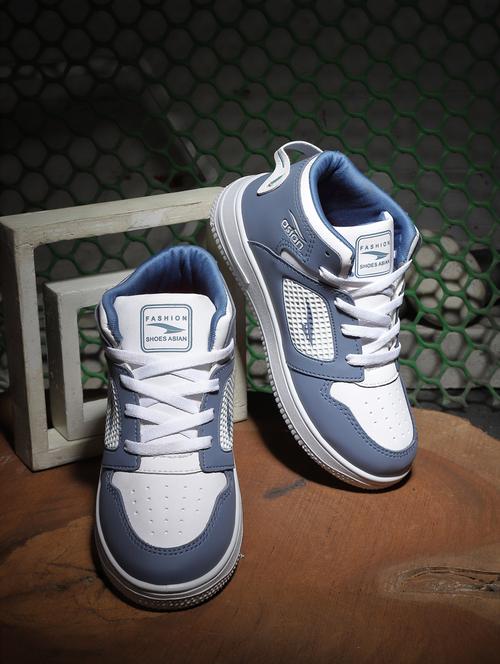 boys blue & white color blocked sneaker - 20547499 -  Standard Image - 0